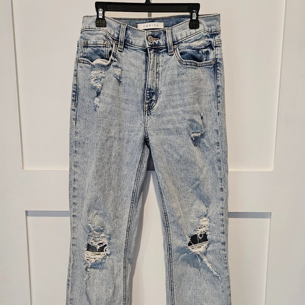 EUNINA Codi Super High Rise Dad Jeans